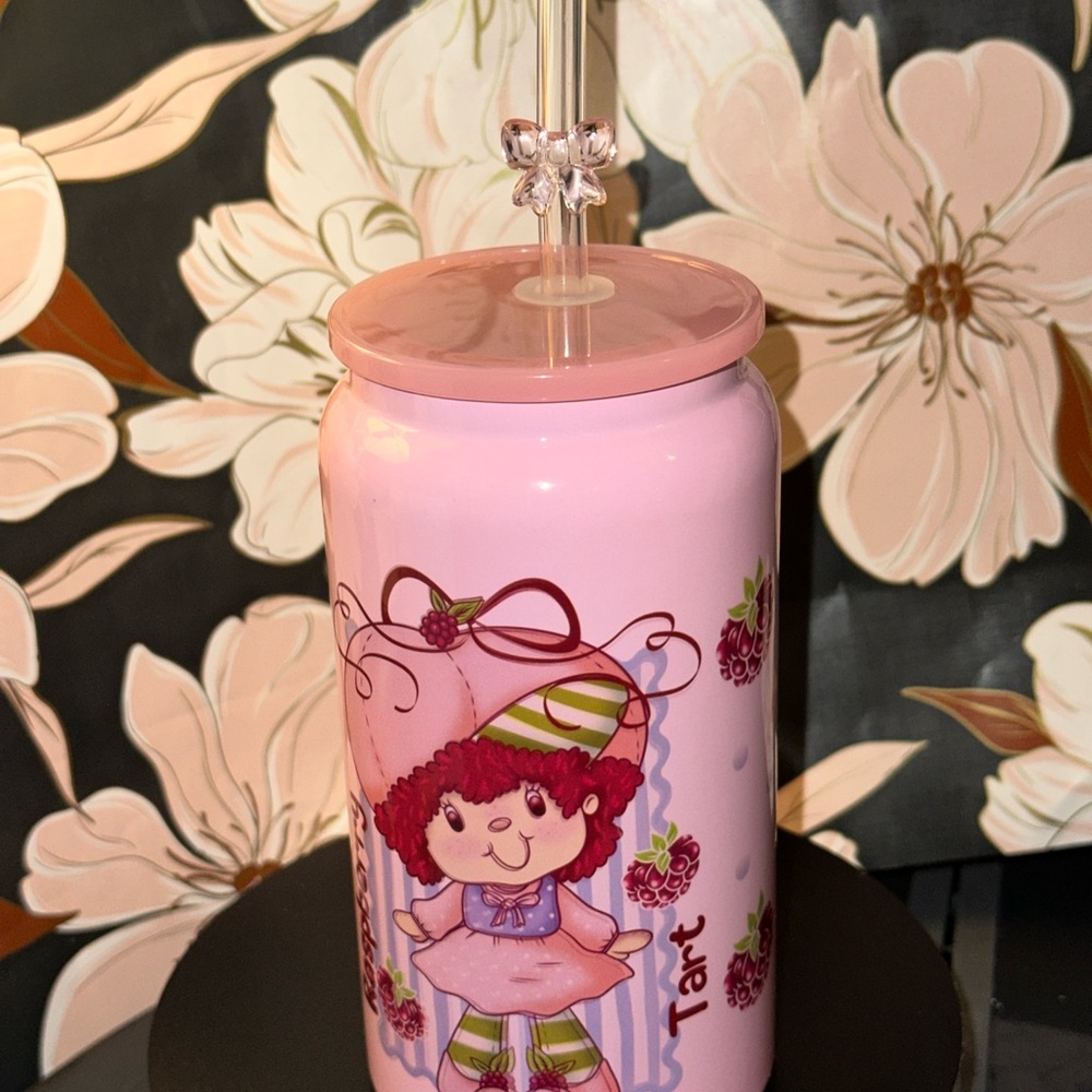 Strawberry Shortcake Pink Decorative  can tumbler